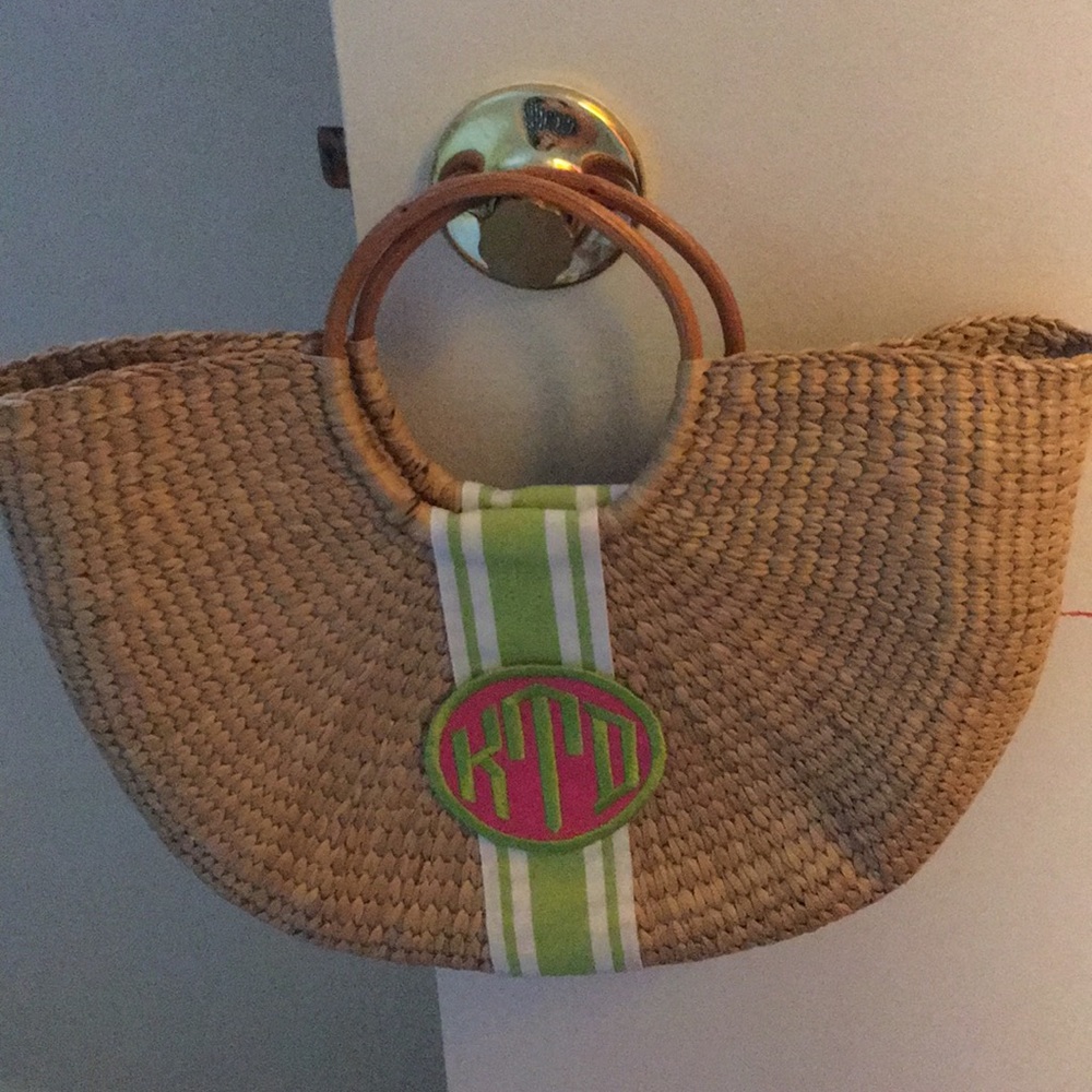 Monogram woven bag